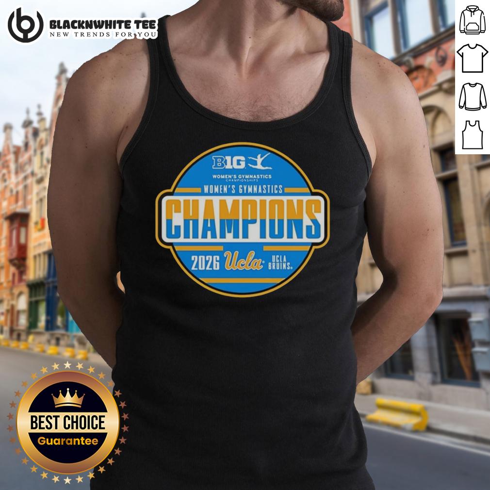 Top UCLA Bruins Big Ten Women's Gymnastics Tournament Champions T-Shirt - Image 4