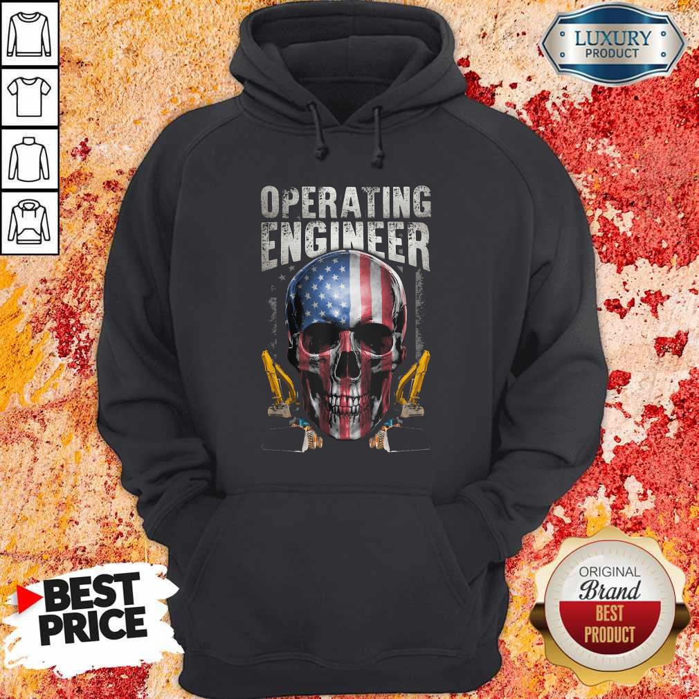 Operating Engineer Skull American Car Draw Shirt - Image 2