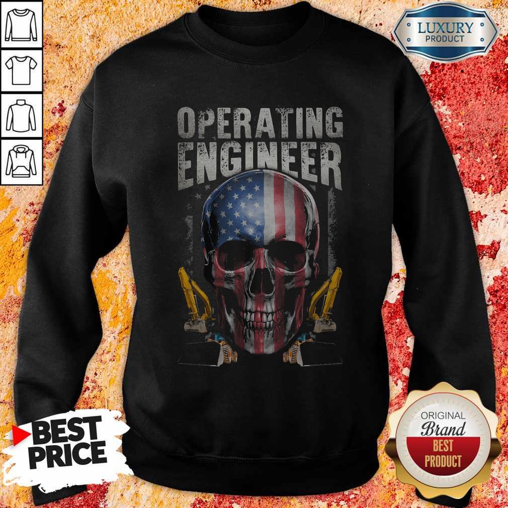 Operating Engineer Skull American Car Draw Shirt - Image 5