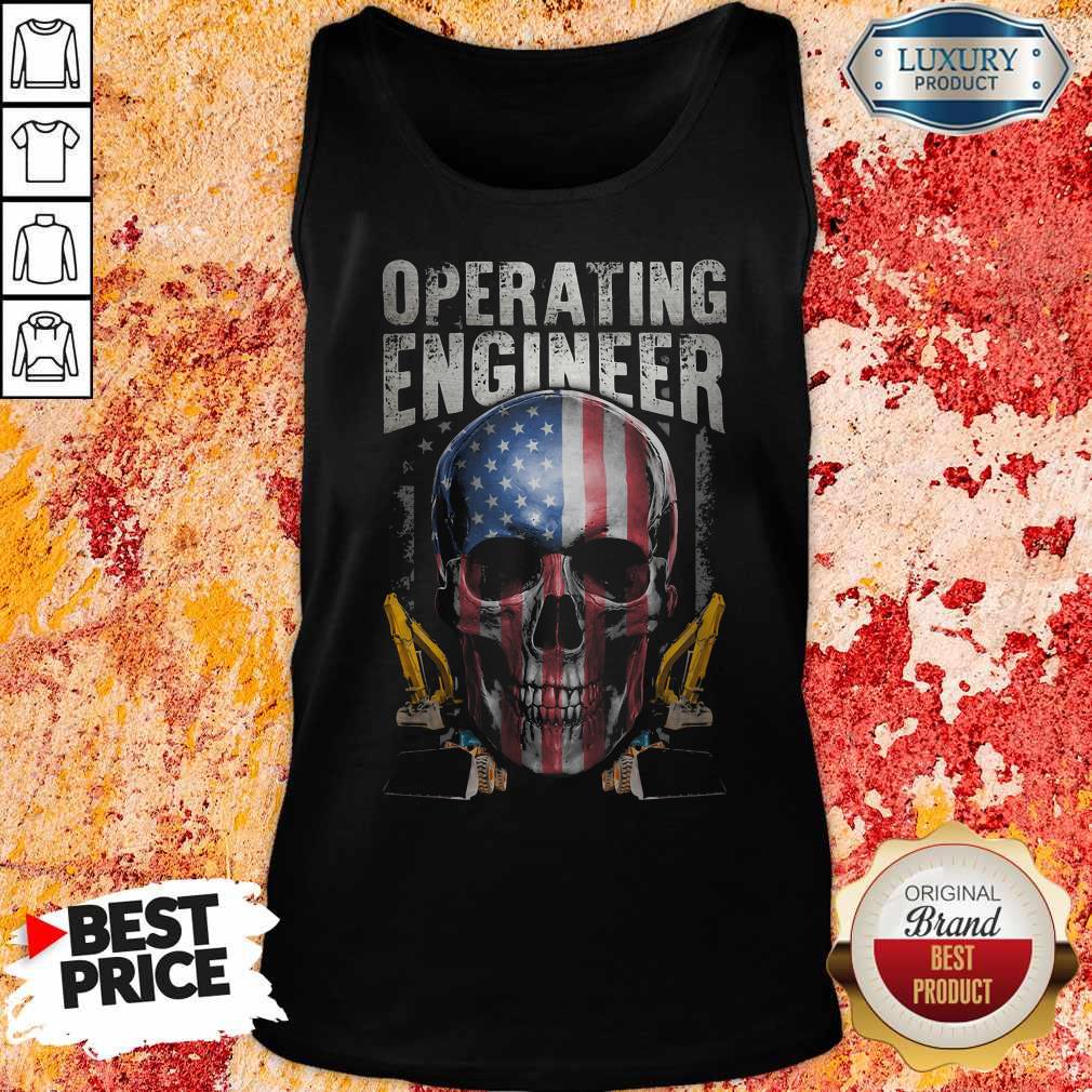 Operating Engineer Skull American Car Draw Shirt - Image 4