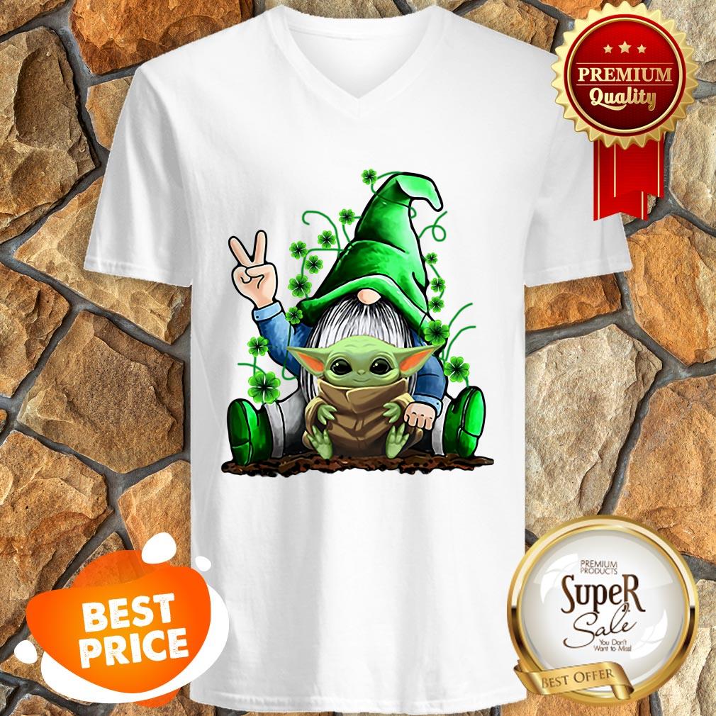 Nice Gnome Hug Baby Yoda Irish St. Patrick’s Day Shirt - Image 4