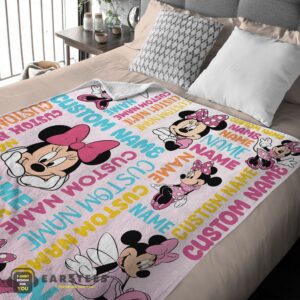 Alternative view of Good Disney Minnie Mouse Blanket Fleece Customized Blanket