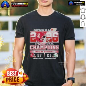 Hot Indiana Beat Miami 27-21 CFP National Champions T-Shirt