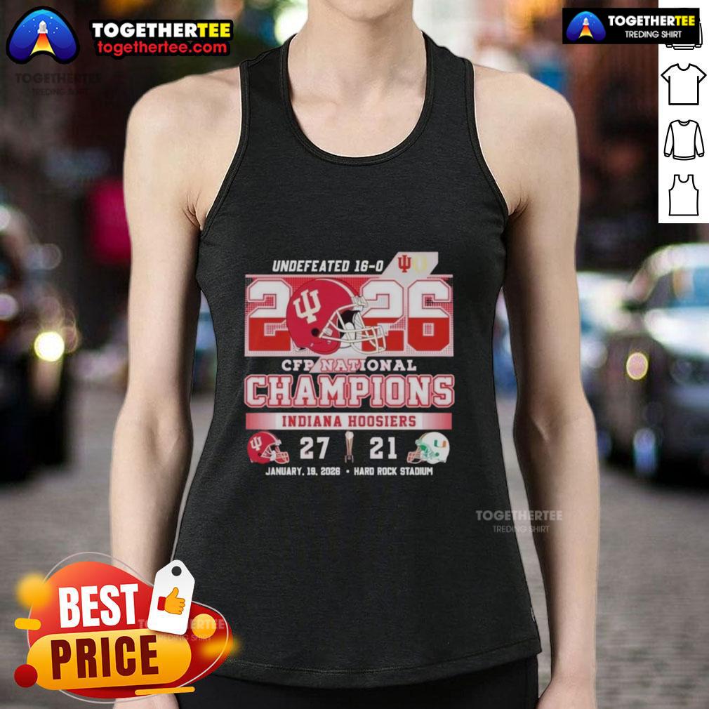 Hot Indiana Beat Miami 27-21 CFP National Champions T-Shirt - Image 4
