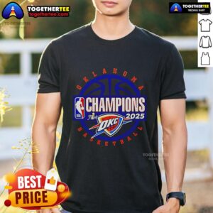 Premium 2025 NBA Finals Champions Oklahoma City Thunder Circle T-Shirt