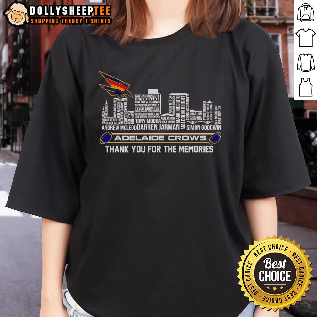 Good Skyline Name Adelaide Crows Thank You For The Memories T-Shirt - Image 3