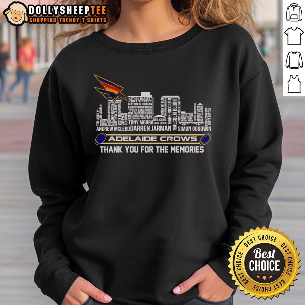 Good Skyline Name Adelaide Crows Thank You For The Memories T-Shirt - Image 5
