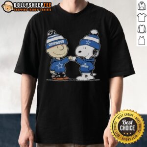 Premium Dallas Cowboys Snoopy And Charlie Brown Best Friends T-Shirt