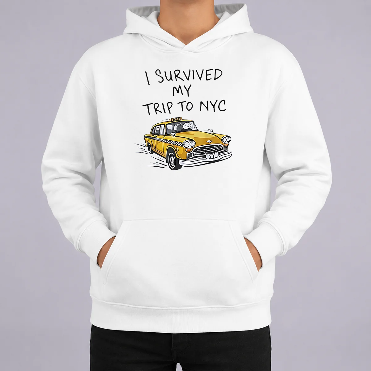 Hot Awesome I Survived My Trip To NYC Taxi Cartoon New York City Shirt - Image 5