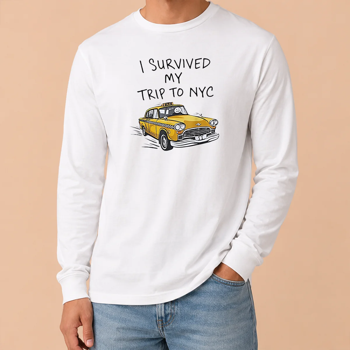 Hot Awesome I Survived My Trip To NYC Taxi Cartoon New York City Shirt - Image 6