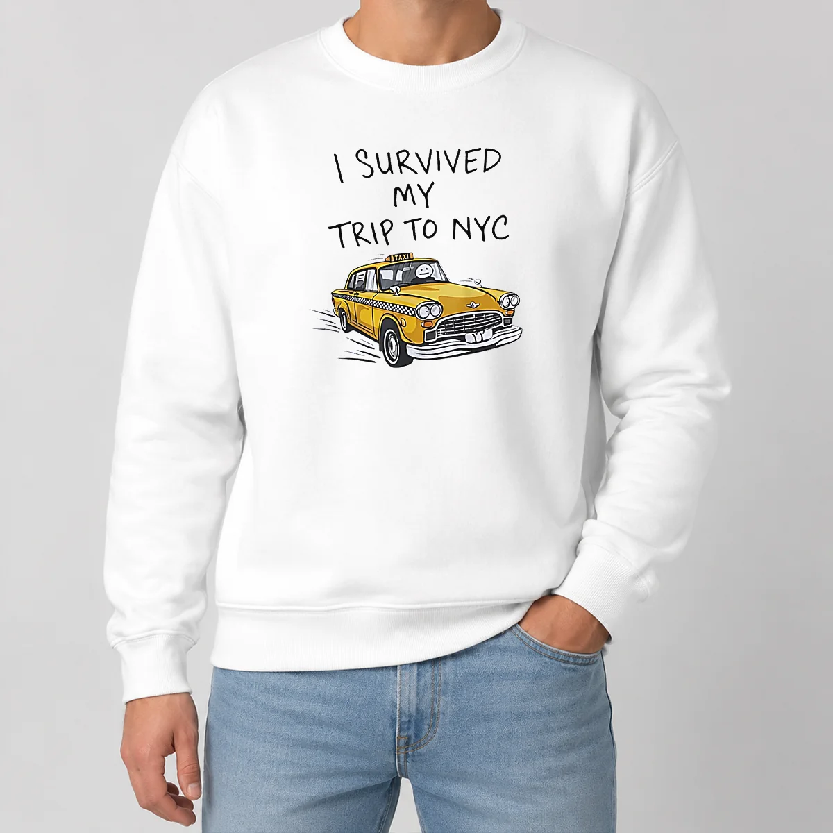 Hot Awesome I Survived My Trip To NYC Taxi Cartoon New York City Shirt - Image 7