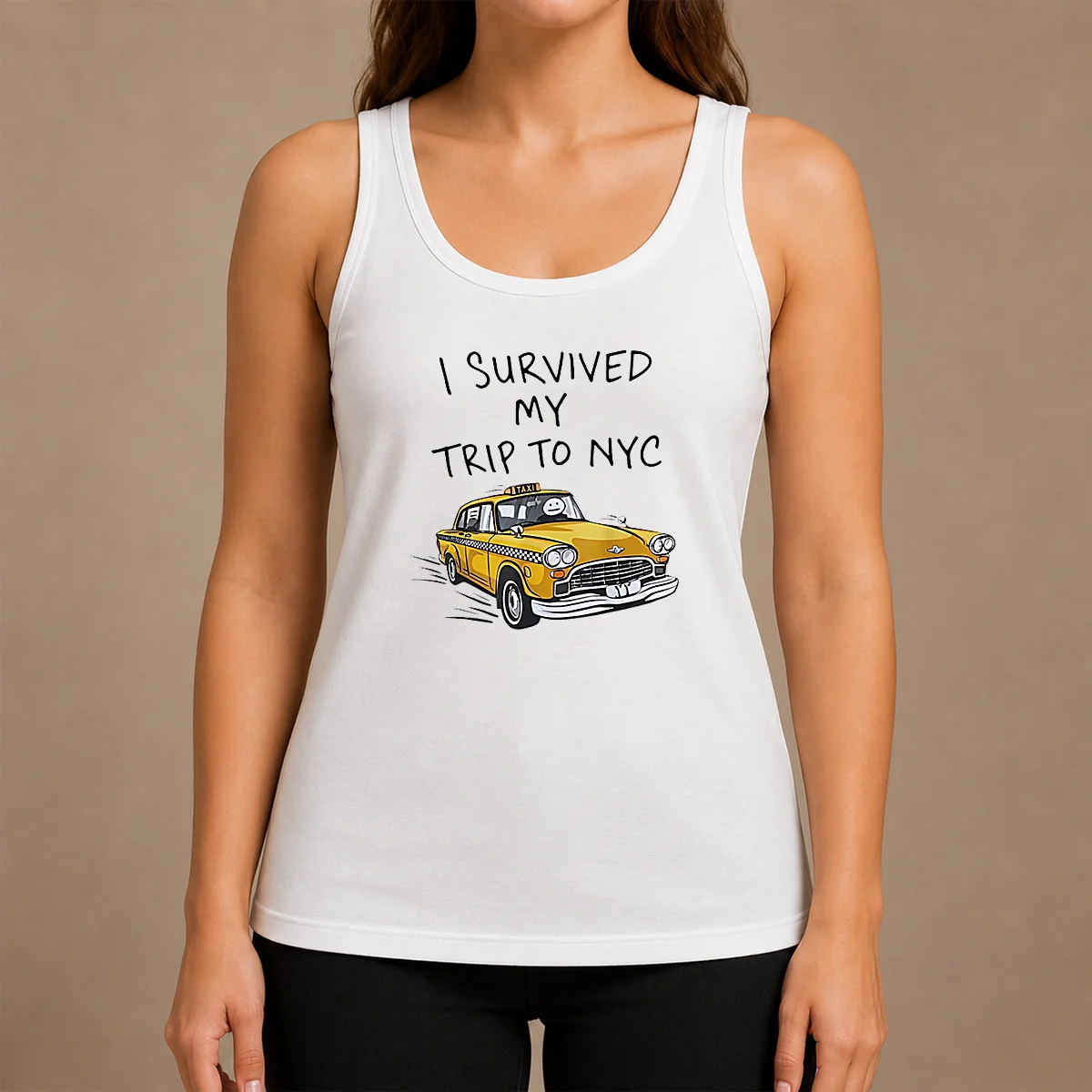 Hot Awesome I Survived My Trip To NYC Taxi Cartoon New York City Shirt - Image 3
