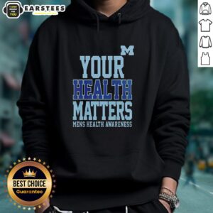 Alternative view of Awesome Michigan Wolverines Your Health Matters T-Shirt