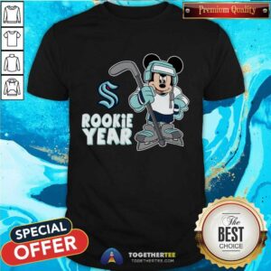 Great Seattle Kraken Mickey Disney Rookie Year T-Shirt