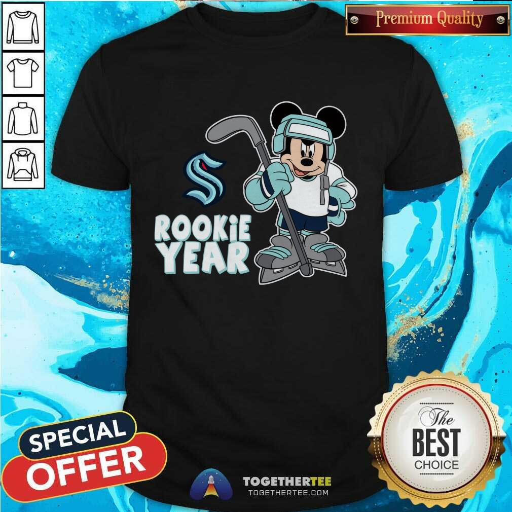 Great Seattle Kraken Mickey Disney Rookie Year T-Shirt