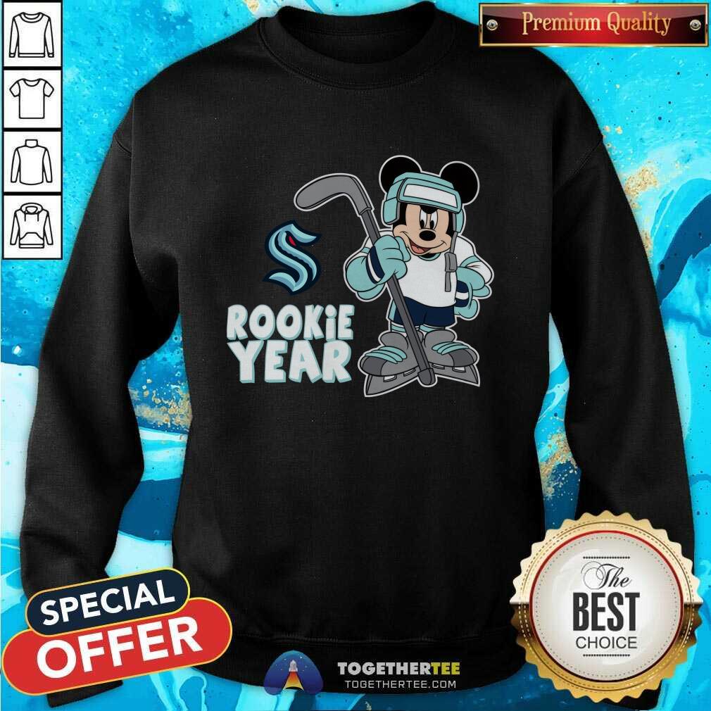 Great Seattle Kraken Mickey Disney Rookie Year T-Shirt - Image 5