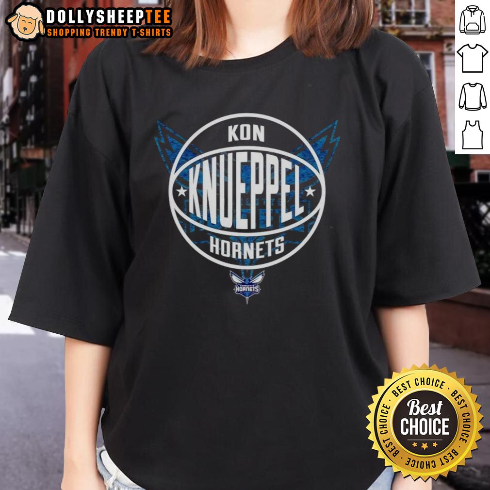 Pretty Kon Knueppel Charlotte Hornets Basketball Logo T-Shirt - Image 3