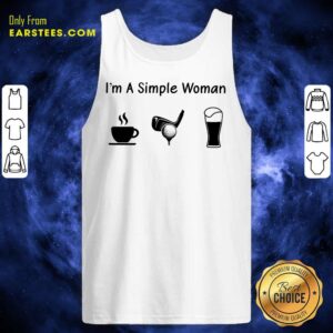 Alternative view of Good I'm A Simple Woman Love Coffee Golf And Beer Shirt