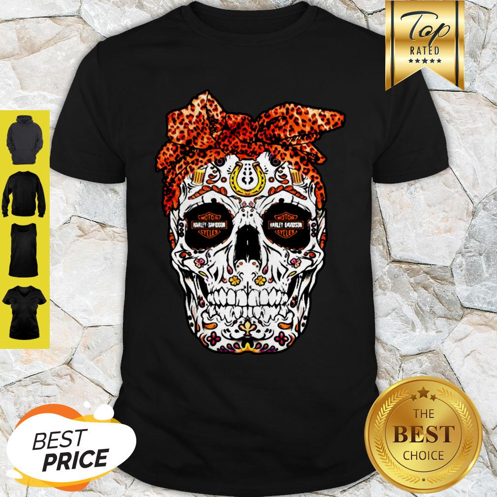 Sugar Skull Motor Harley Davidson Cycles Shirt