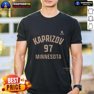 Happy Kirill Kaprizov Minnesota Wild Ice Hockey Name And Number 97 T-Shirt