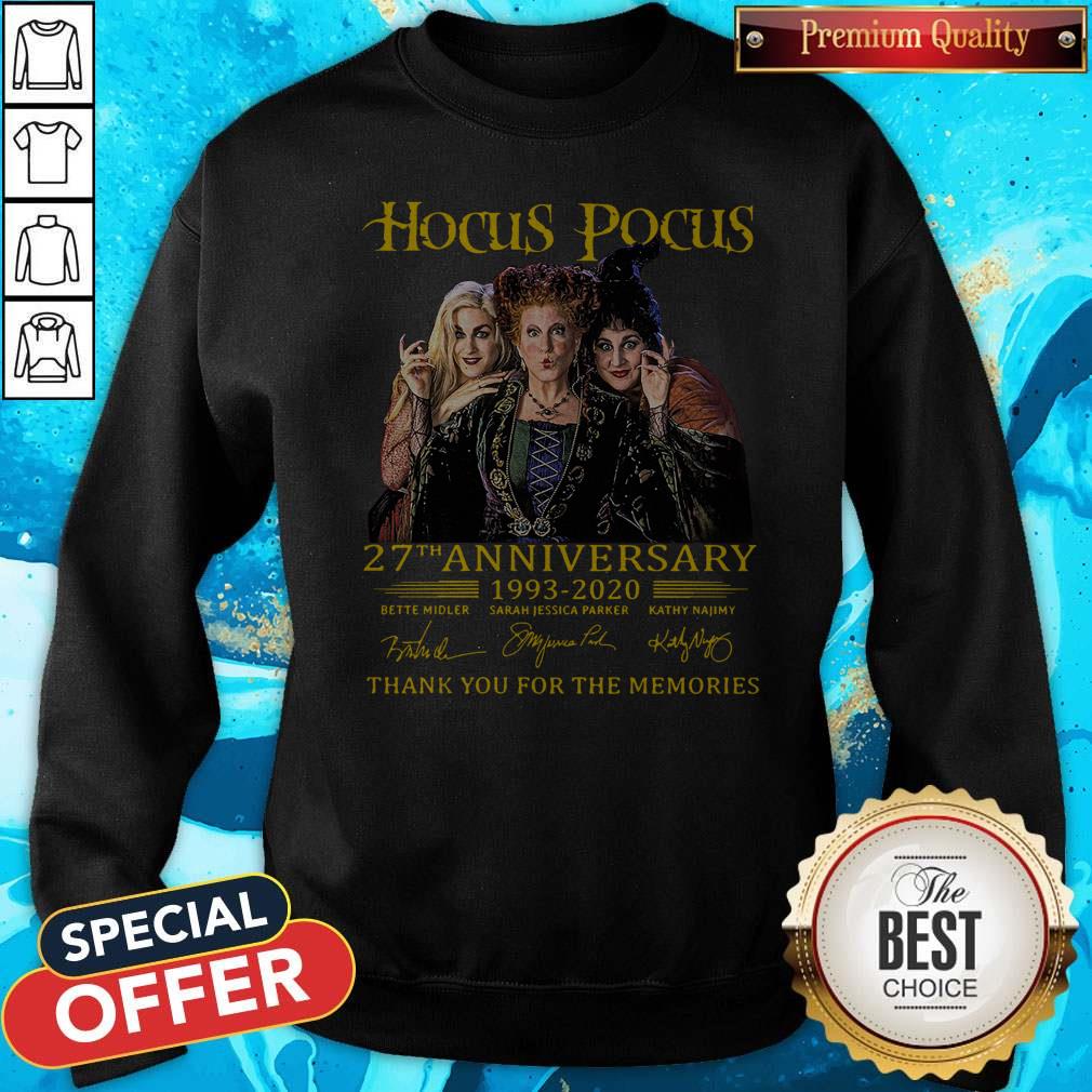 Nice Hocus Pocus 27th Anniversary 1993 2020 Thank You For The Memories Signatures Shirt - Image 5