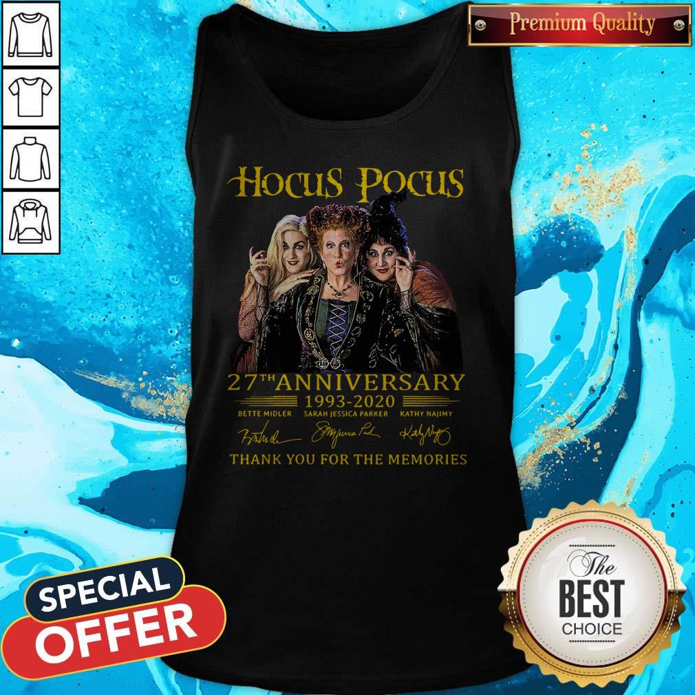 Nice Hocus Pocus 27th Anniversary 1993 2020 Thank You For The Memories Signatures Shirt - Image 4