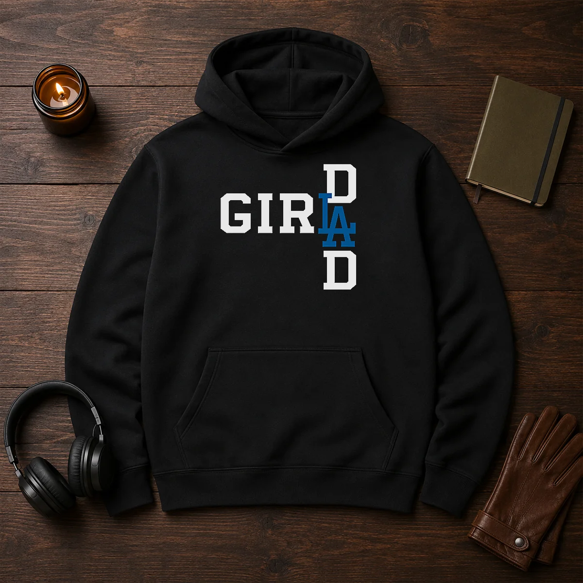 Pretty Los Angeles Dodgers LA Girl Dad Shirt - Image 5