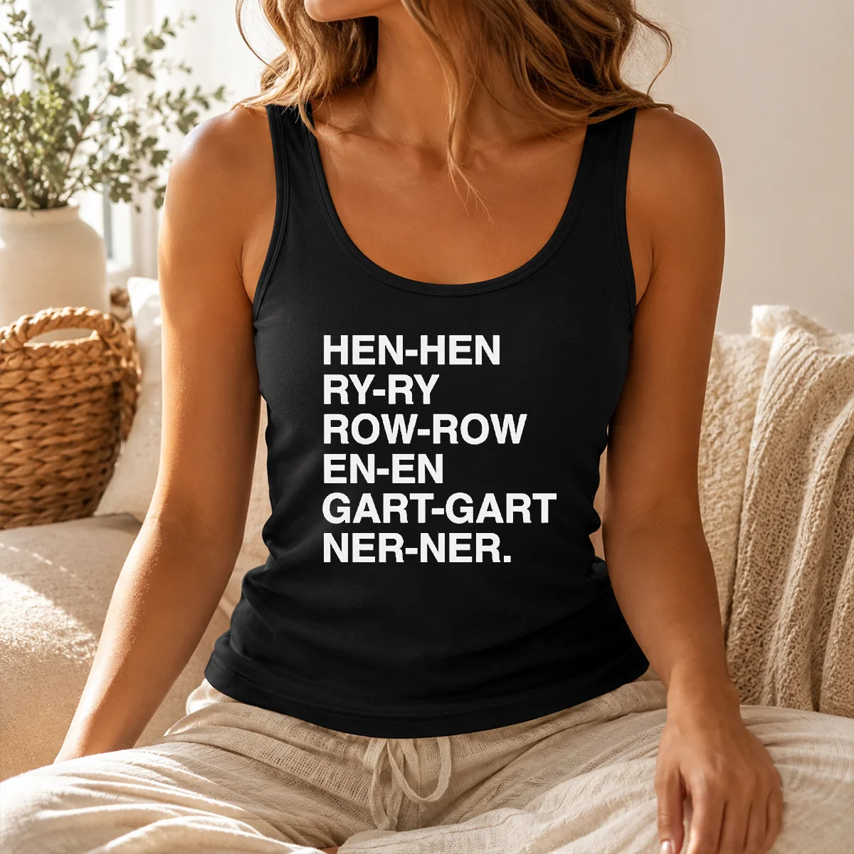 Hot Good Henry Gardener Stutter Text Typography Shirt - Image 3
