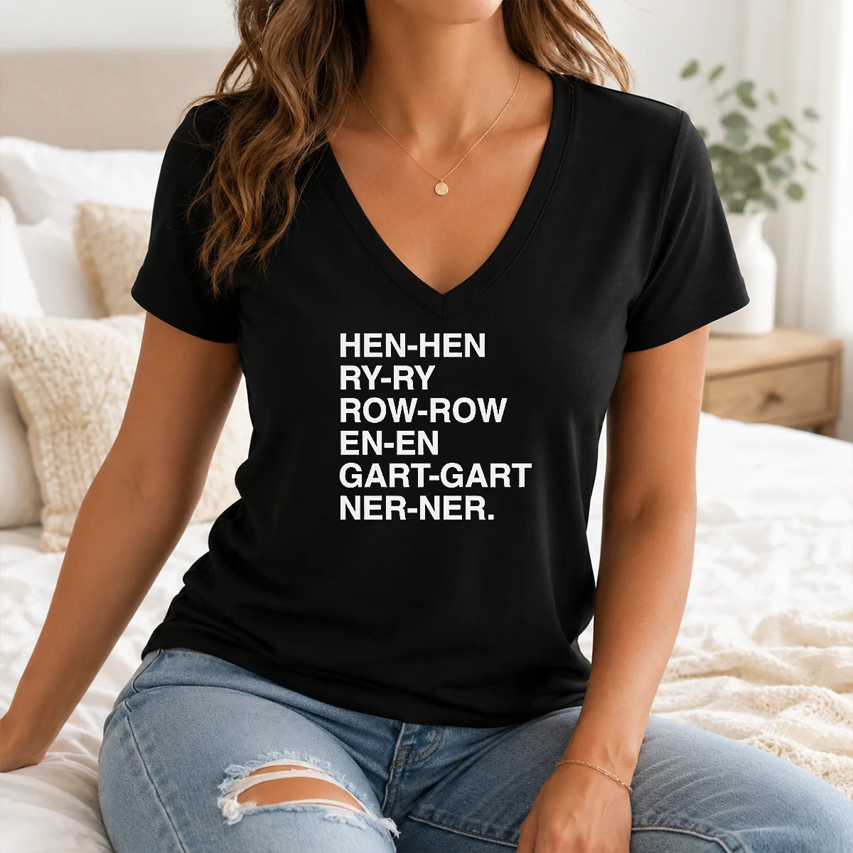 Hot Good Henry Gardener Stutter Text Typography Shirt - Image 2