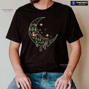 Alternative view of Live Love Camp Moon Camping Lover T-Shirt