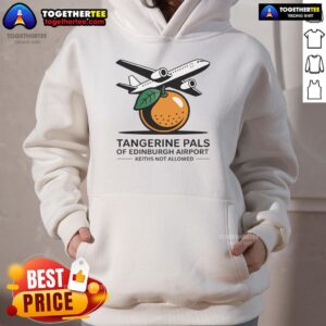 Alternative view of Good Tangerine Pals Of Edinburgh Airport T-Shirt