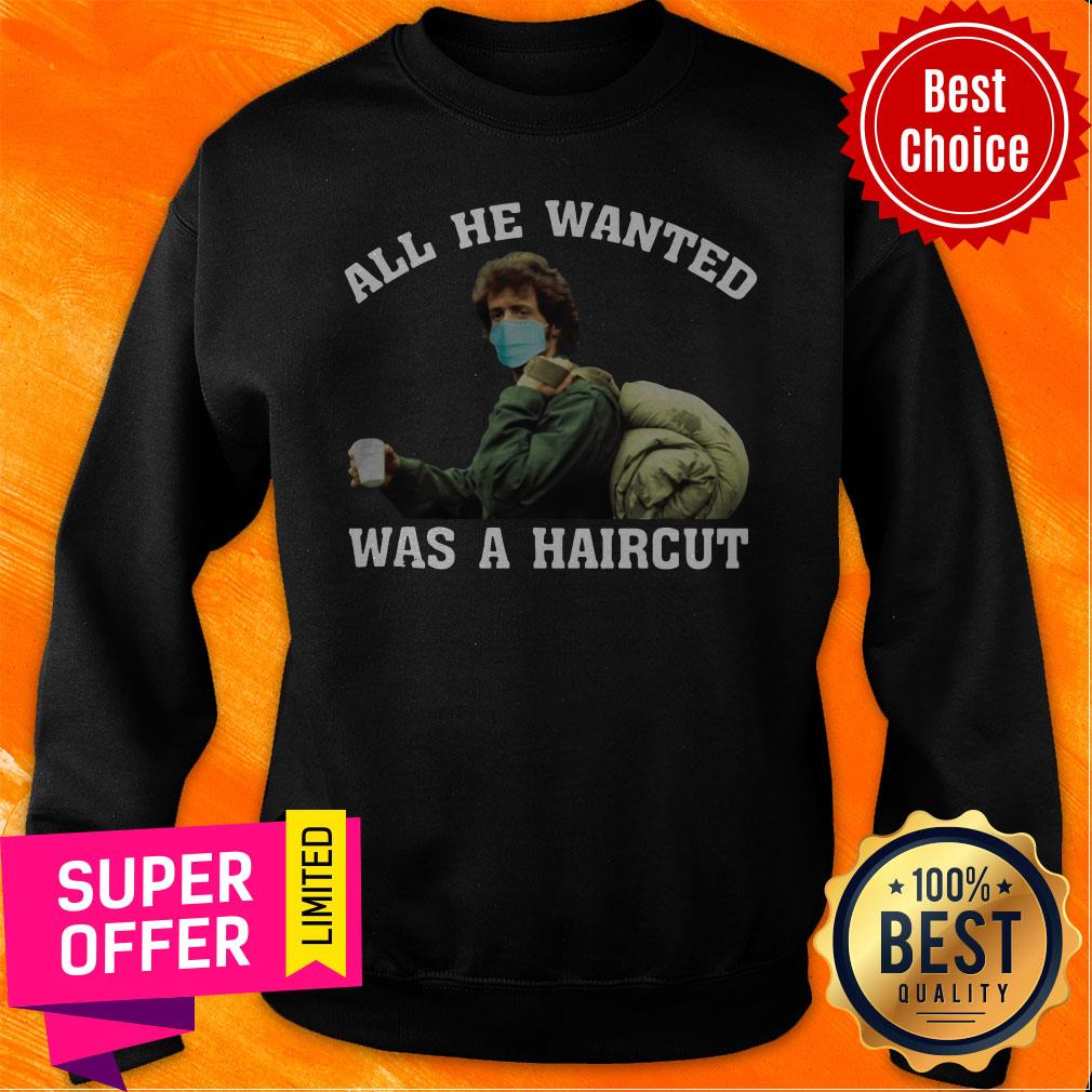 Top First Blood Rambo Face Mask All He Wanted Was A Haircut Shirt - Image 2