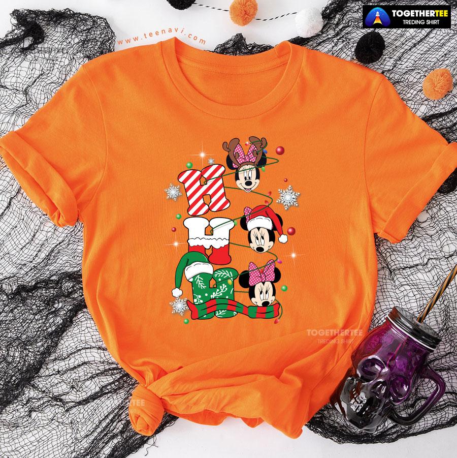 Disney Minnie Mouse Ho Ho Ho Gorgeous Christmas Ornament T-Shirt - Image 10