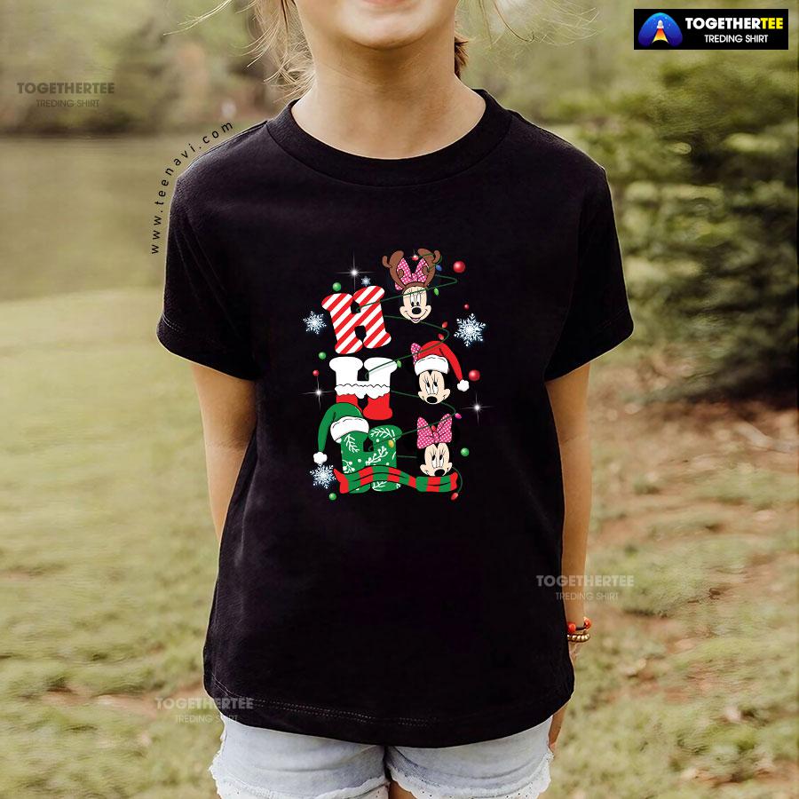 Disney Minnie Mouse Ho Ho Ho Gorgeous Christmas Ornament T-Shirt - Image 4