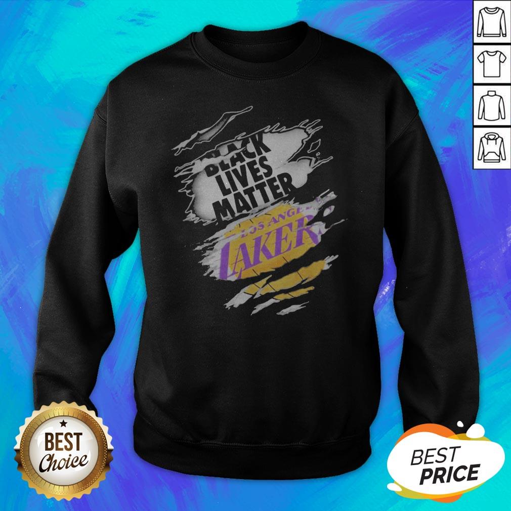 Perfect Black Lives Matter Los Angeles Lakers Shirt - Image 2
