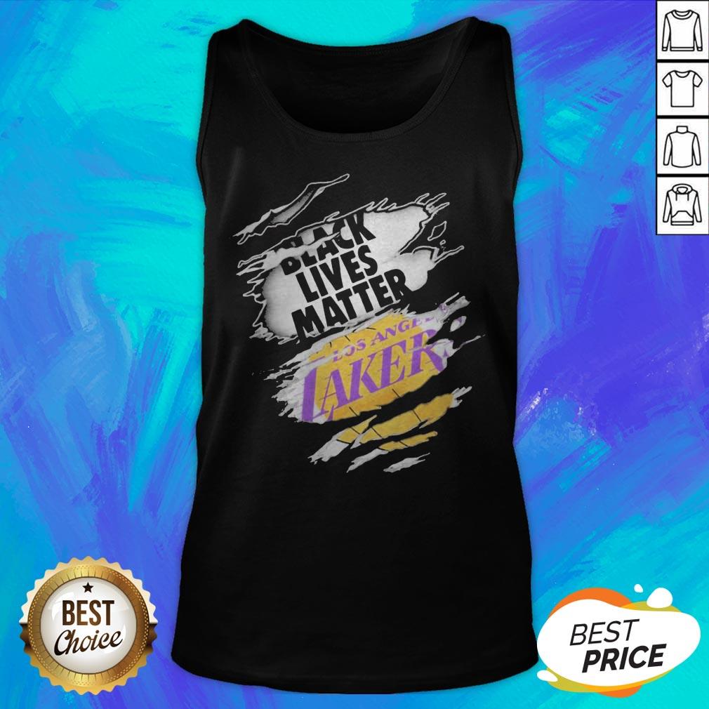 Perfect Black Lives Matter Los Angeles Lakers Shirt - Image 5