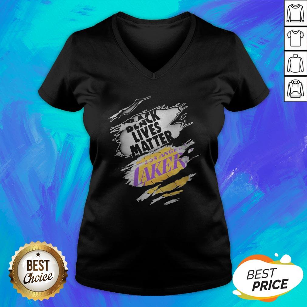 Perfect Black Lives Matter Los Angeles Lakers Shirt - Image 4