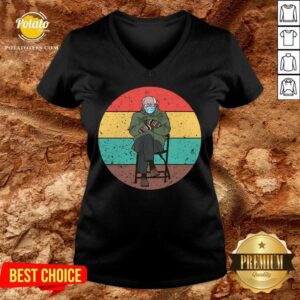 Alternative view of Perfect Bernie Sanders Mittens Meme Sitting Wearing Mask Vintage Essential Shirt