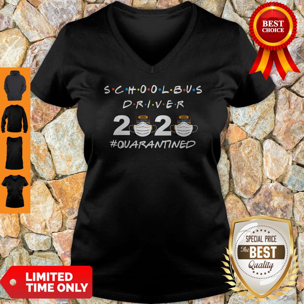 Nice School Bus Driver 2020 #Quarantined Shirt - Image 3