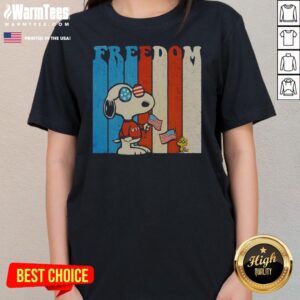 Alternative view of Awesome Snoopy And Woodstock Peanuts Freedom USA 250th Anniversary Shirt
