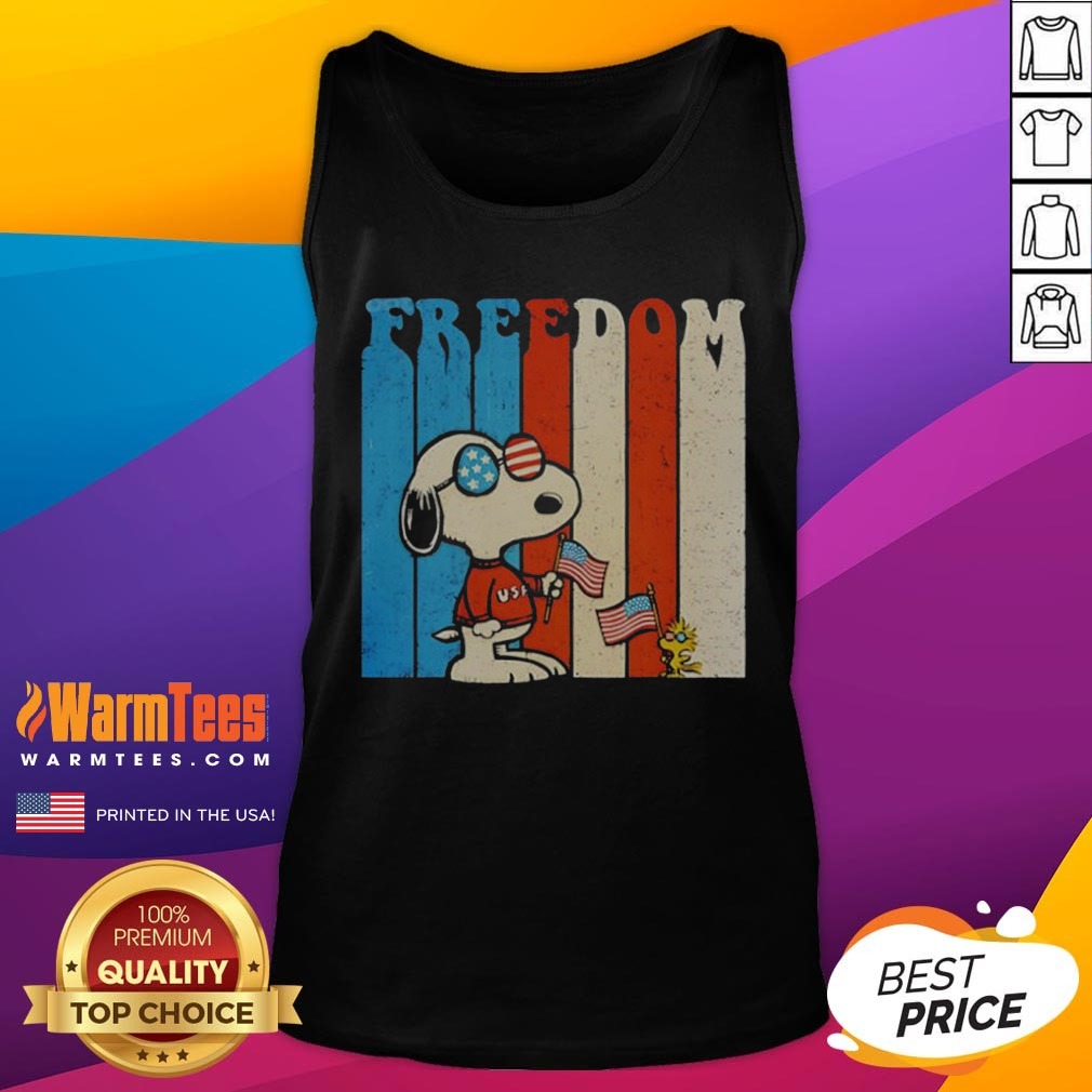 Awesome Snoopy And Woodstock Peanuts Freedom USA 250th Anniversary Shirt - Image 5