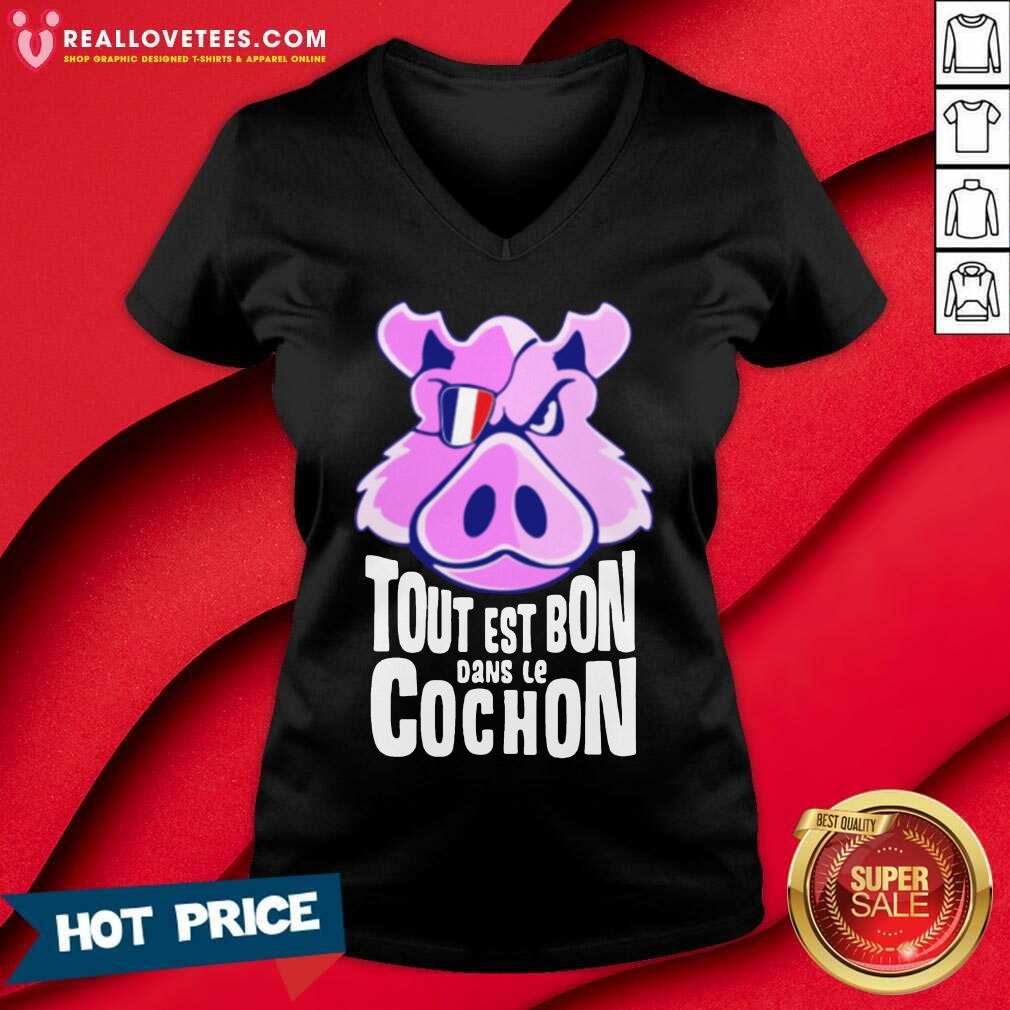Hot Tout Est Bon Dans Le Cochon Shirt - Image 2