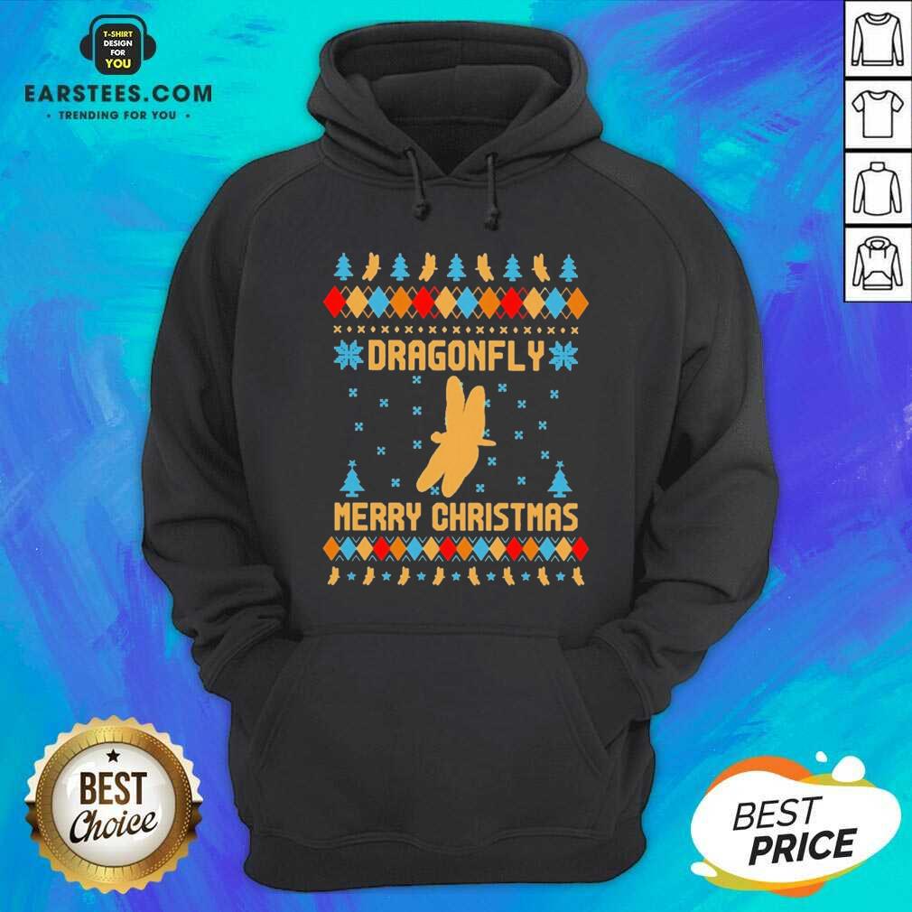 Nice Dragonfly Merry Ugly Christmas Shirt - Image 3
