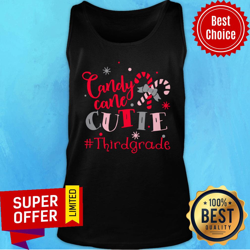Premium Candy Cane Cutie Third Grade Christmas Shirt - Image 4