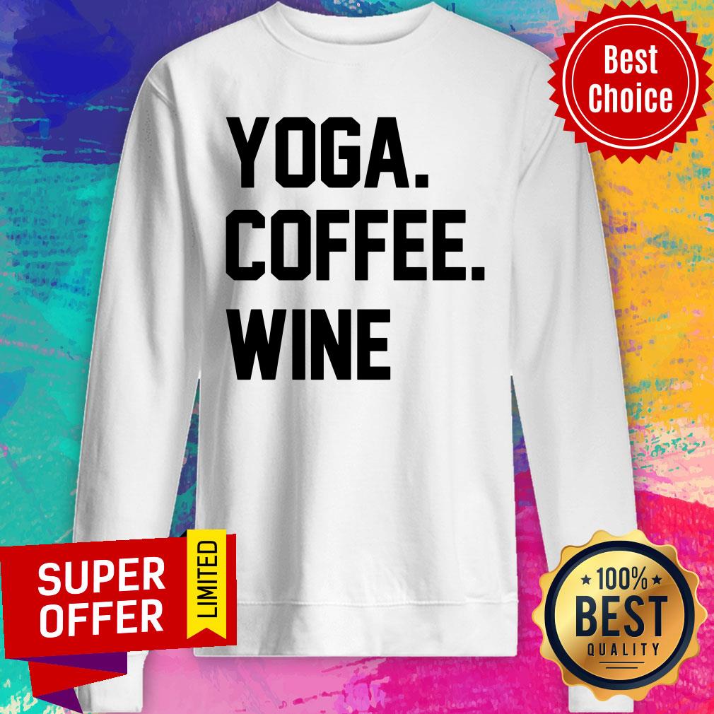 Awesome Yoga Coffee Wine Shirt - Image 5