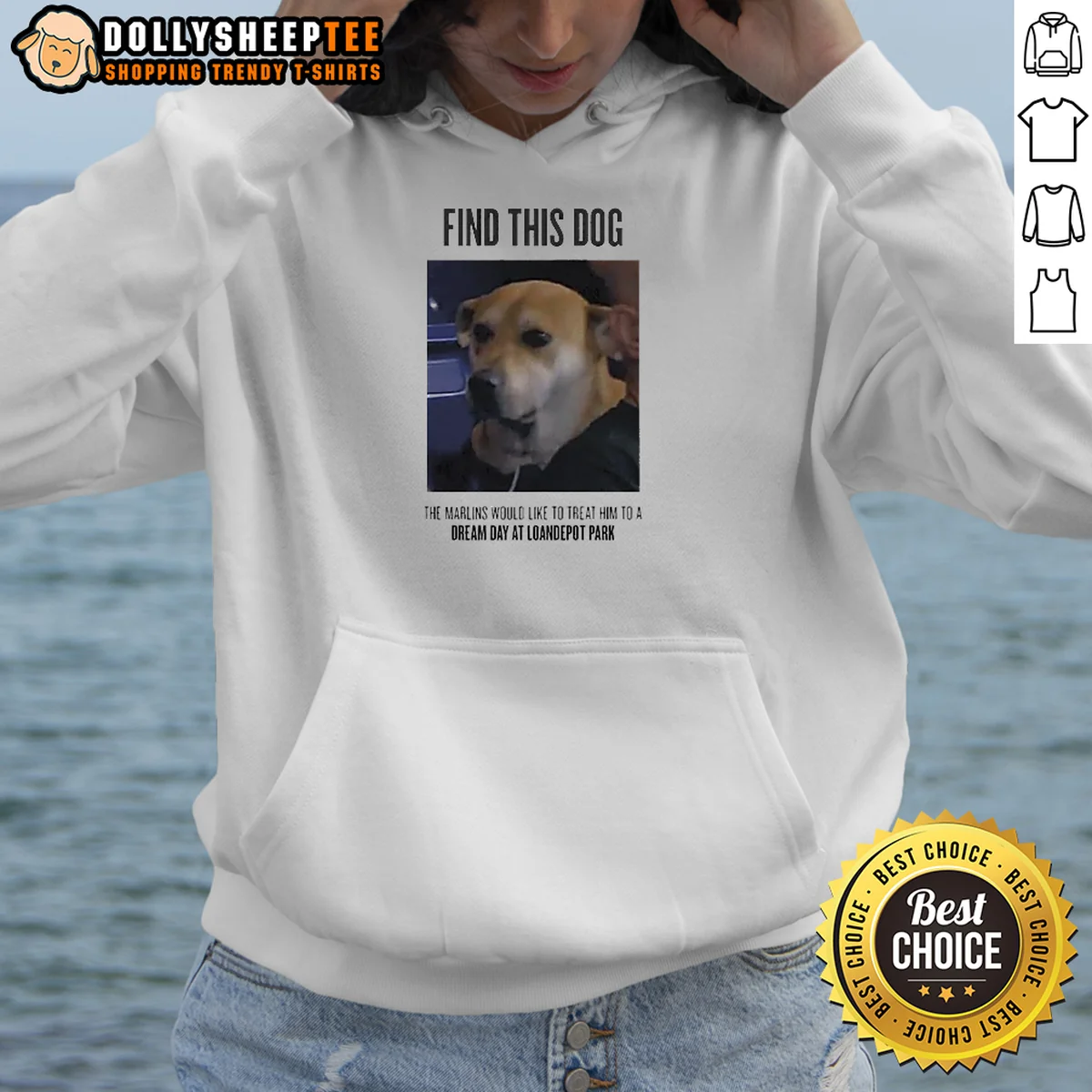 Nice Find This Dog The Marlins Would Like To Treat Him To A Dream Day At Loandepot Park Shirt - Image 5