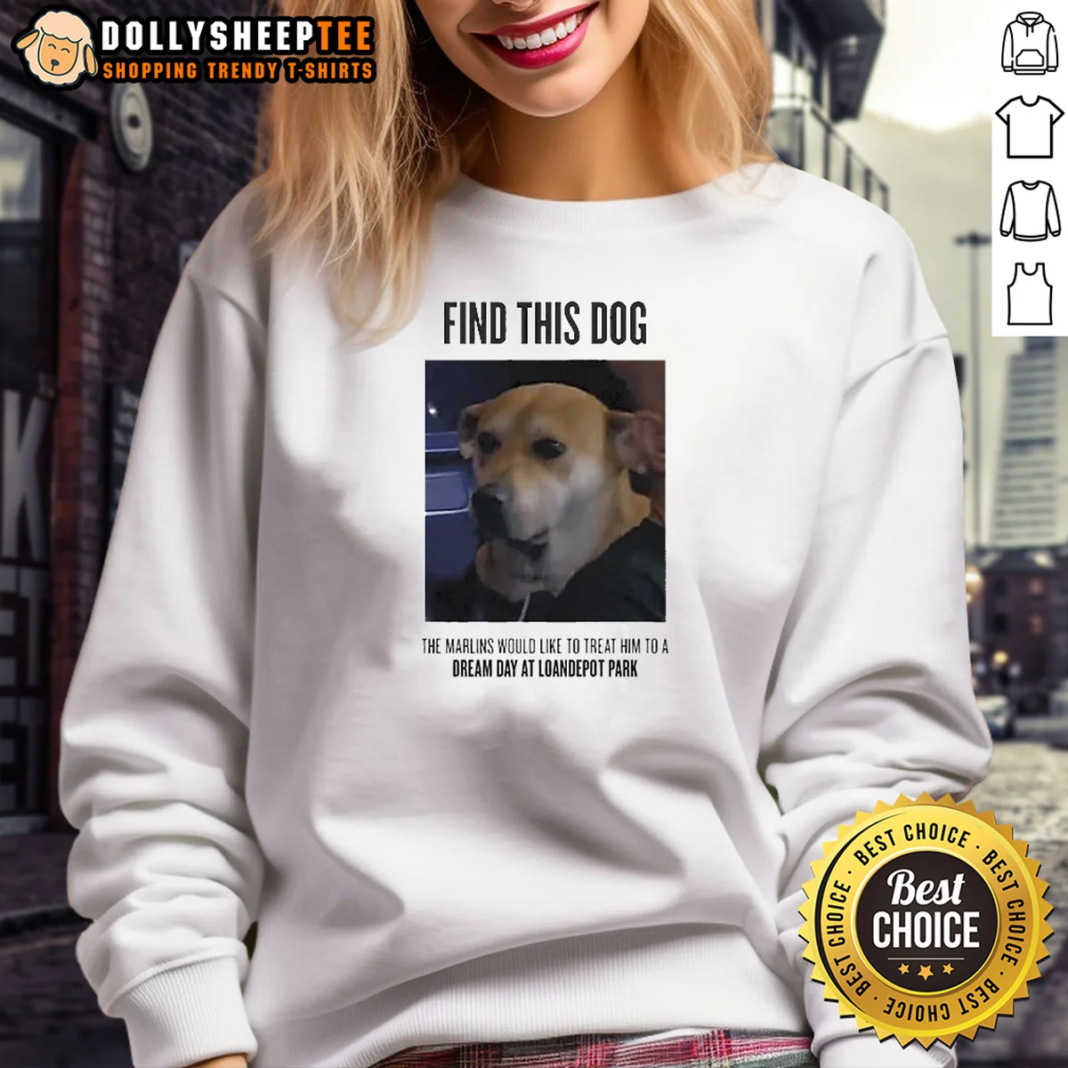 Nice Find This Dog The Marlins Would Like To Treat Him To A Dream Day At Loandepot Park Shirt - Image 4