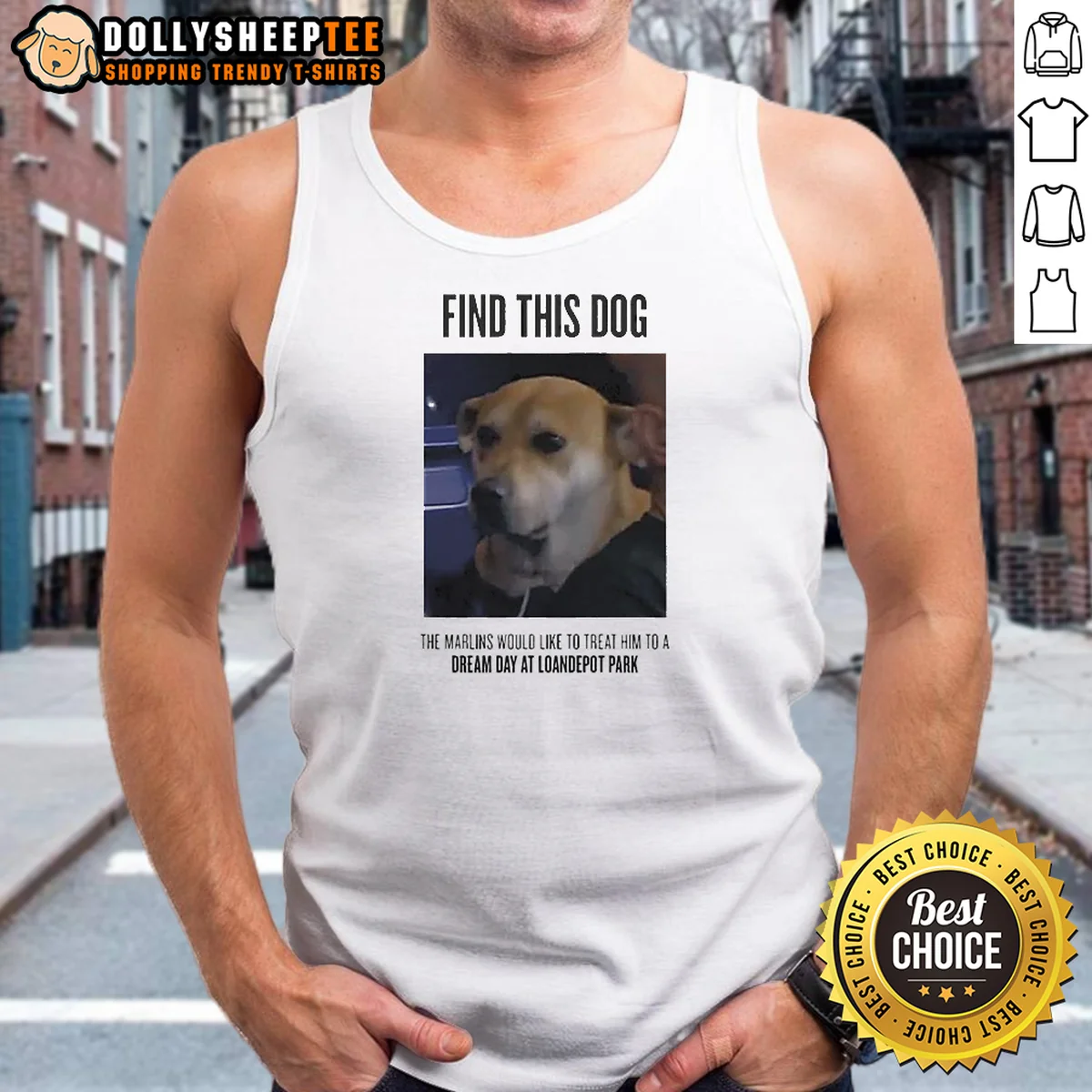 Nice Find This Dog The Marlins Would Like To Treat Him To A Dream Day At Loandepot Park Shirt - Image 3
