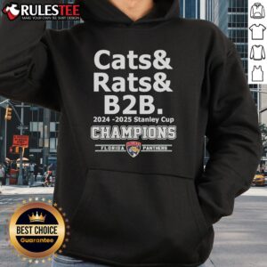 Alternative view of Official Cats & Rats B2B 2024-2025 Stanley Cup Champion Florida Panthers T-Shirt