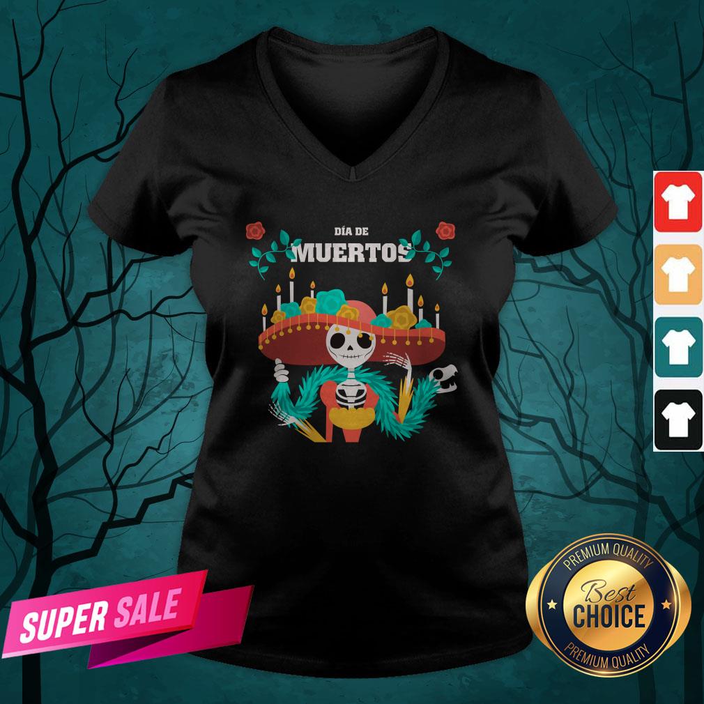 Dia De Muertos Day Dead Skeleton In Mexican Shirt - Image 4